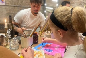 Budapest: Målningsworkshop med snacks och vin