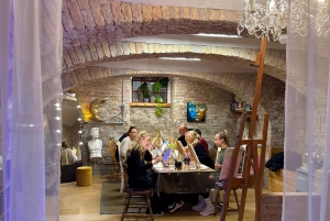Budapest: Målningsworkshop med snacks och vin