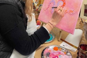 Budapest: Målningsworkshop med snacks och vin