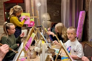 Budapest: Målningsworkshop med snacks och vin