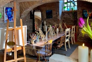 Budapest: Målningsworkshop med snacks och vin