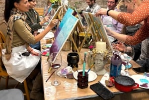 Budapest: Målningsworkshop med snacks och vin