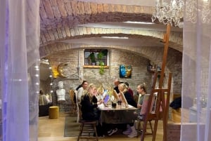 Budapest: Målningsworkshop med snacks och vin