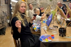 Budapest: Målningsworkshop med snacks och vin