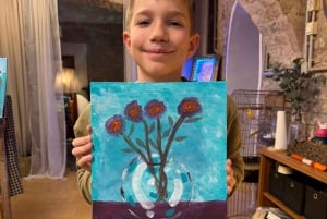 Budapest: Målningsworkshop med snacks och vin