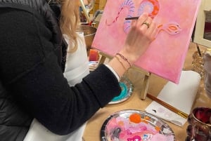 Budapest: Målningsworkshop med snacks och vin