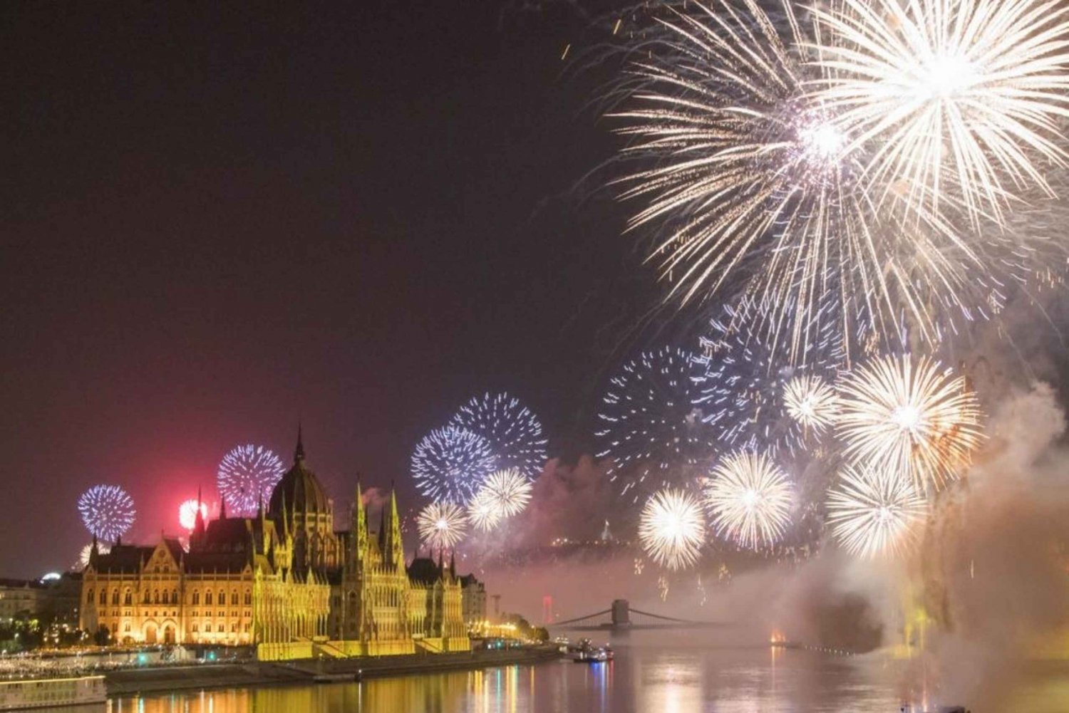 Budapest: Sightseeing Cruise with 5 Drinks and Fireworks