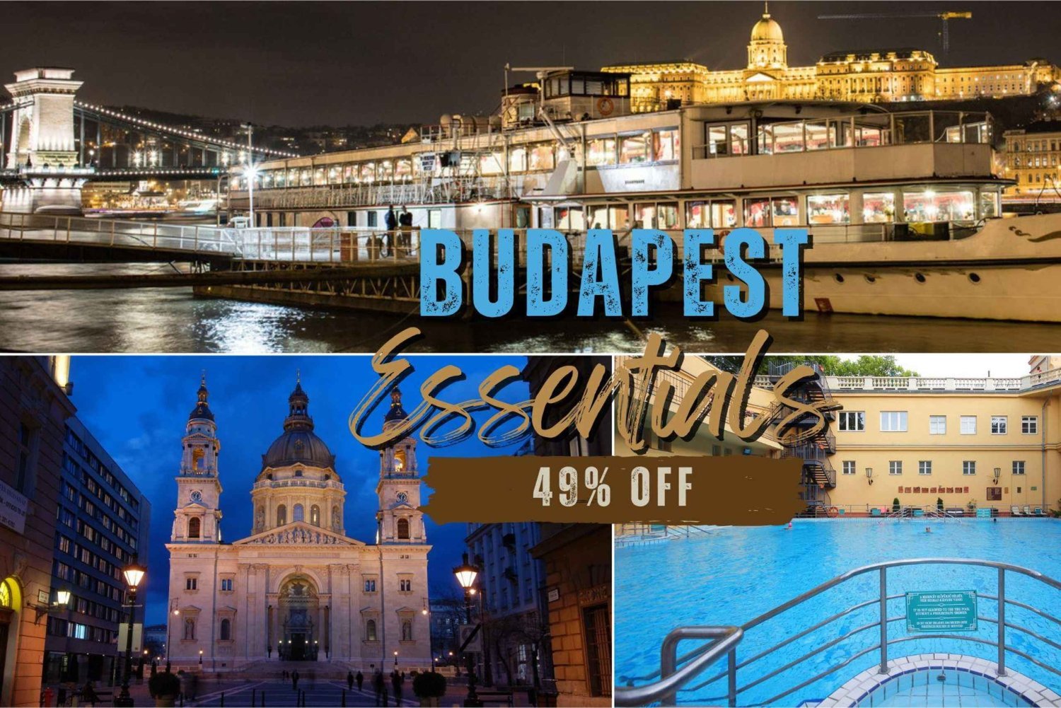 Budapest Super Saver: Spa, Basilica Tour, and Danube Cruise