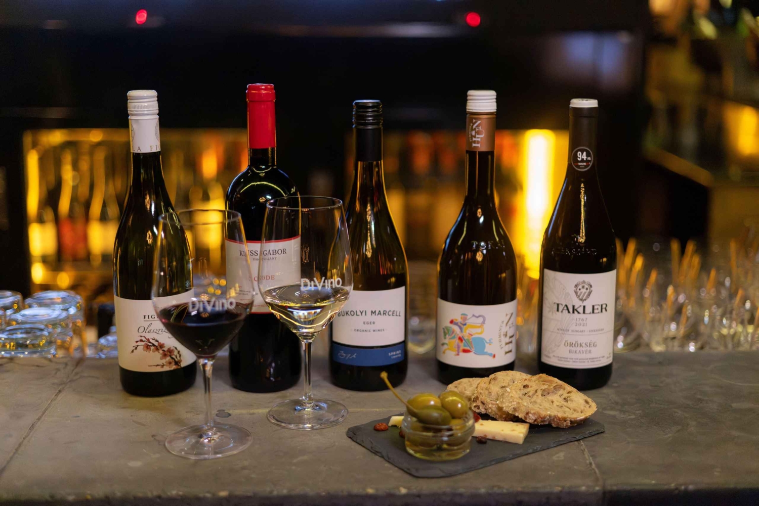 Budapest: Vinprovning med tapas på DiVino vinbar