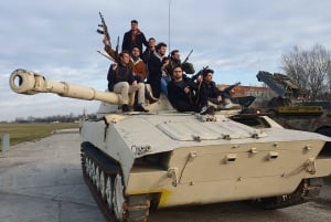 Gvozdika Tank driving the Iron Giant Expedition