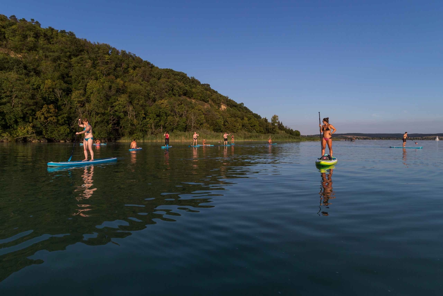Der Plattensee: Paddle Board Tour durch den Tihany-Nationalpark