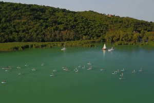 Der Plattensee: Paddle Board Tour durch den Tihany-Nationalpark