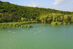 Der Plattensee: Paddle Board Tour durch den Tihany-Nationalpark