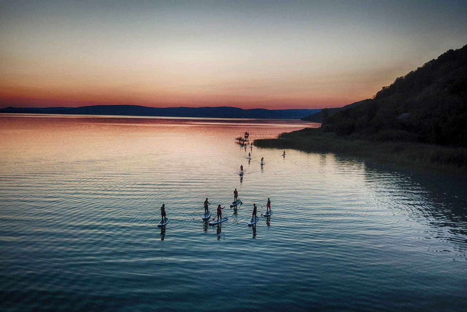 Balaton-järvi: Auringonlaskun SUP-kierros Tihanyn kansallispuistossa