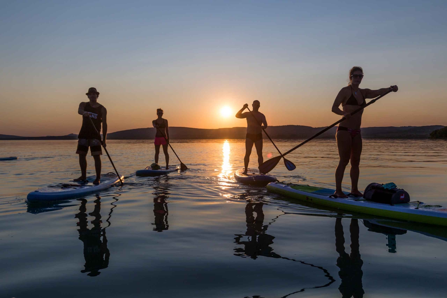 Balaton-järvi: Auringonlaskun SUP-kierros Tihanyn kansallispuistossa