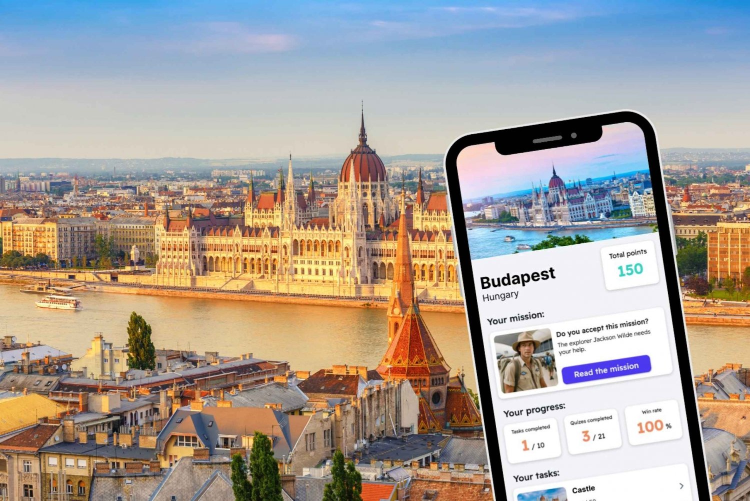 Budapest: City Exploration Game and Tour on your Phone