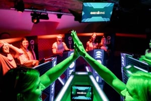 QuizBoxing: Experiência interativa de jogo de perguntas e respostas no estilo de um programa de TV