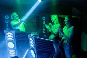 QuizBoxing: Experiência interativa de jogo de perguntas e respostas no estilo de um programa de TV