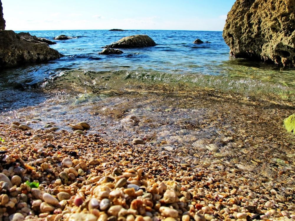 Wild beaches with crystal water