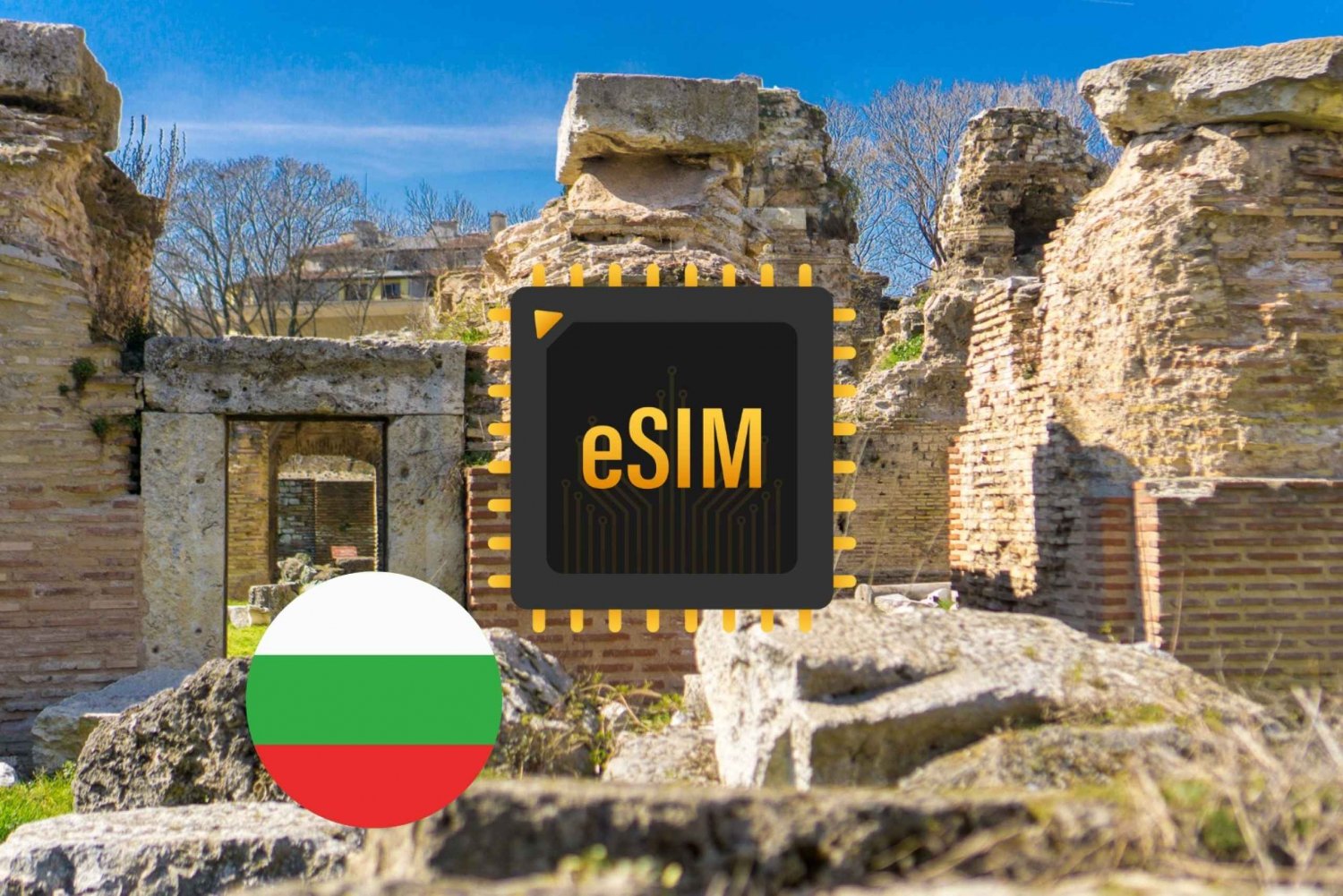 Varna: Plano de dados de Internet eSIM da Bulgária 4G/5G de alta velocidade