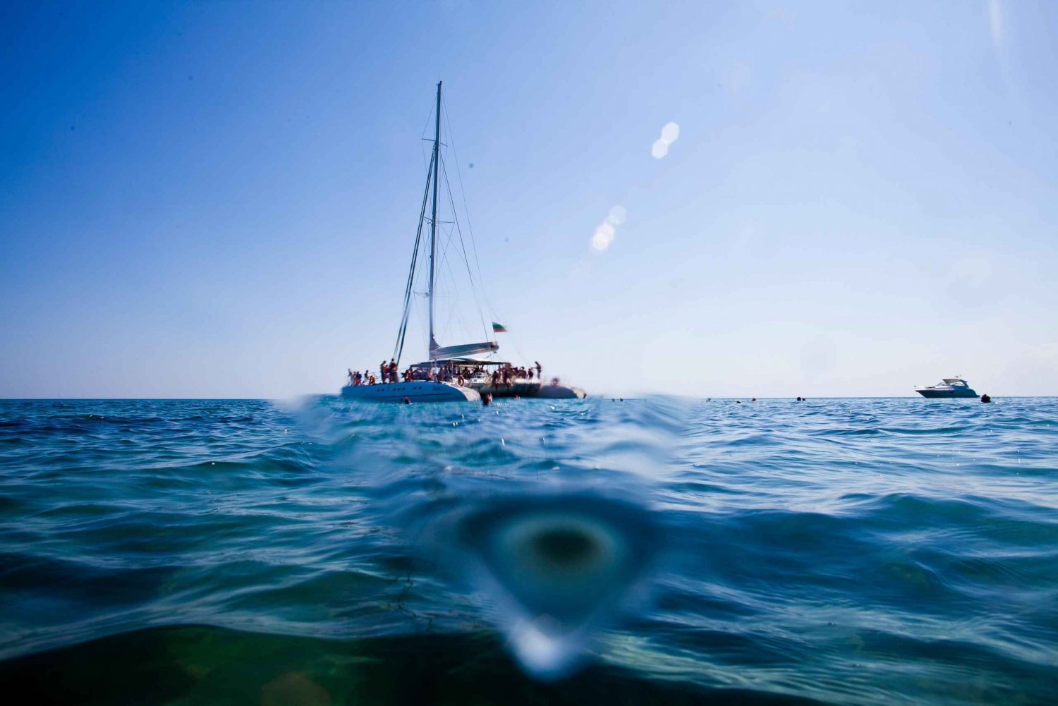 Fra Obzor, Bulgaria: Halvdagscruise med katamaran i Svartehavet