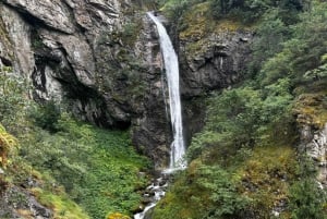 Hot thermal water,waterfall,Resilovski monastery from Sofia