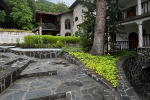 Hot thermal water,waterfall,Resilovski monastery from Sofia