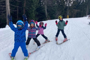 Skilessen voor beginners in het skigebied van Borovets