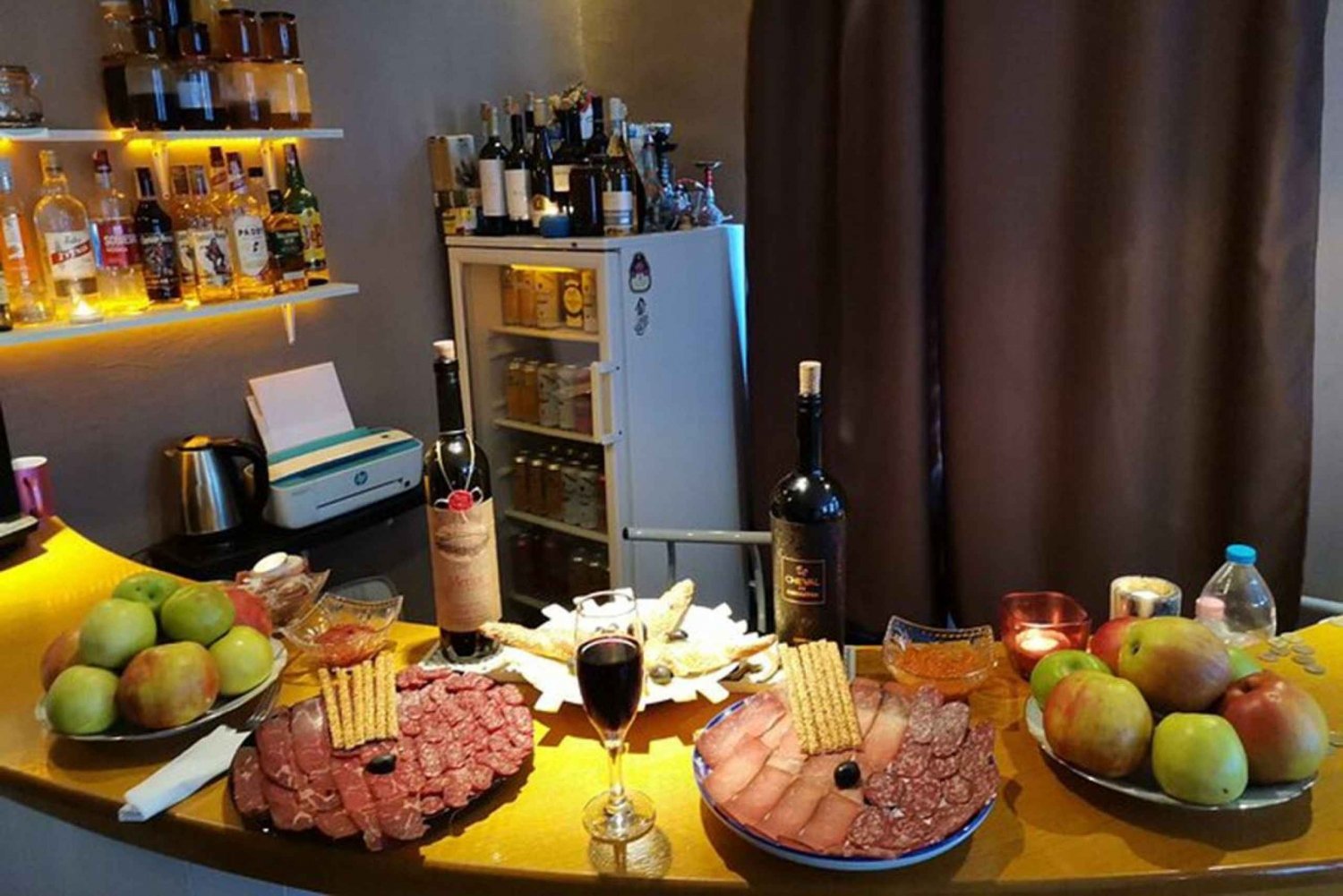 Special selection of prime cuts and wine