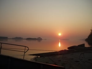 Danube river sunrise by C.Green