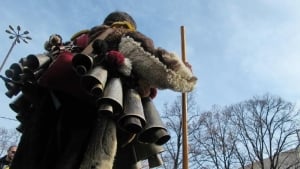 Parade of traditional Mummers (Kukeri)