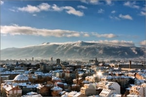 Sofia and Vitosha Mountain by A.Sandev