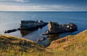 The rock ships at Sinemorets by P.Ivanova