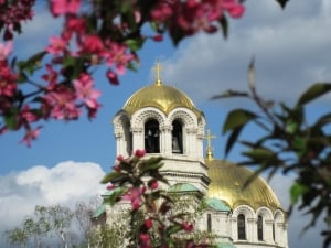 View to Al.Nevski Cathedral in Sofia