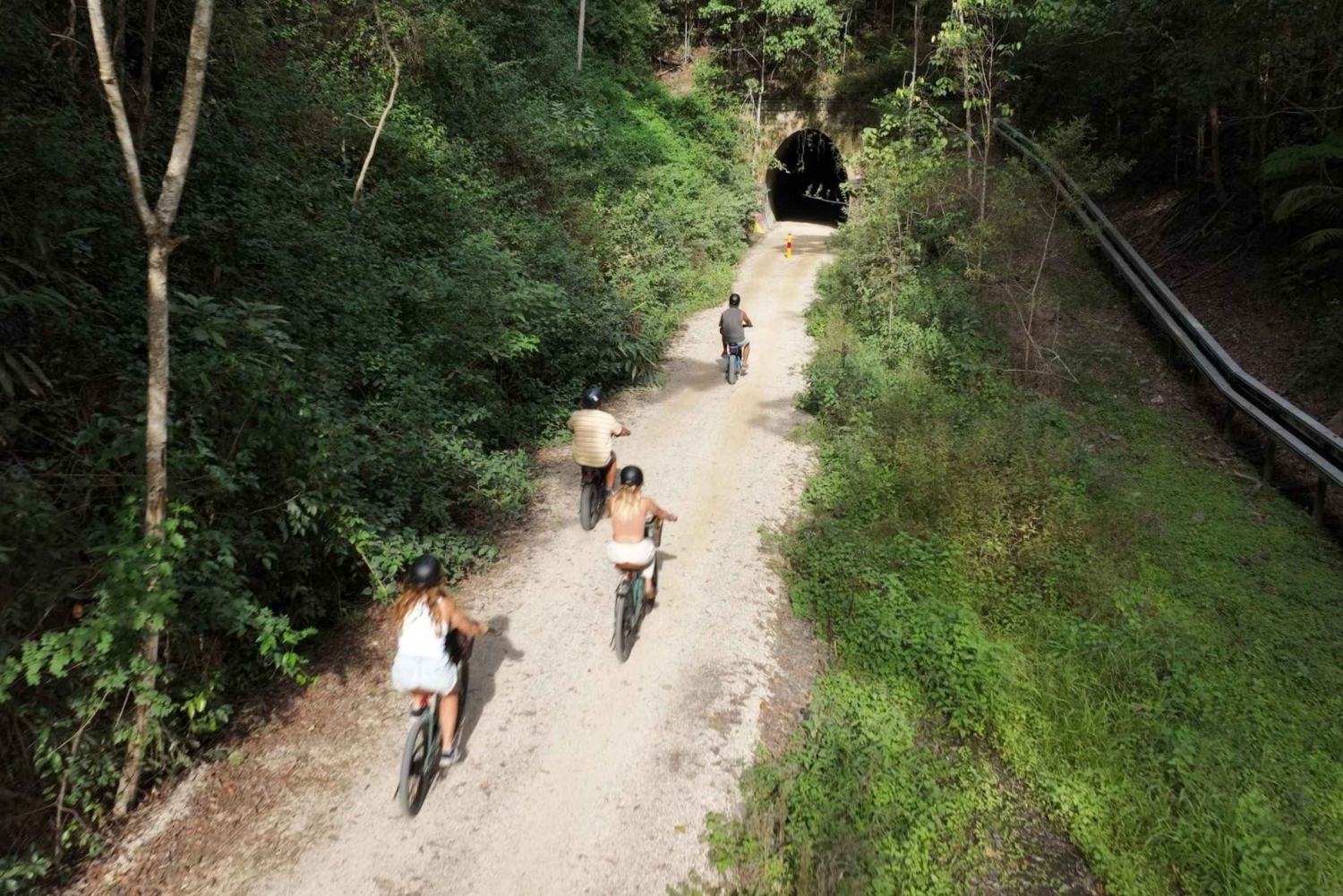 Noleggio di biciclette elettriche sul Northern Rivers Rail Trail con navetta da Byron