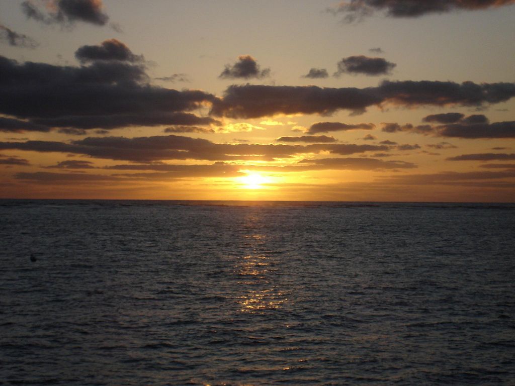Sunset at The Great Barrier Reef