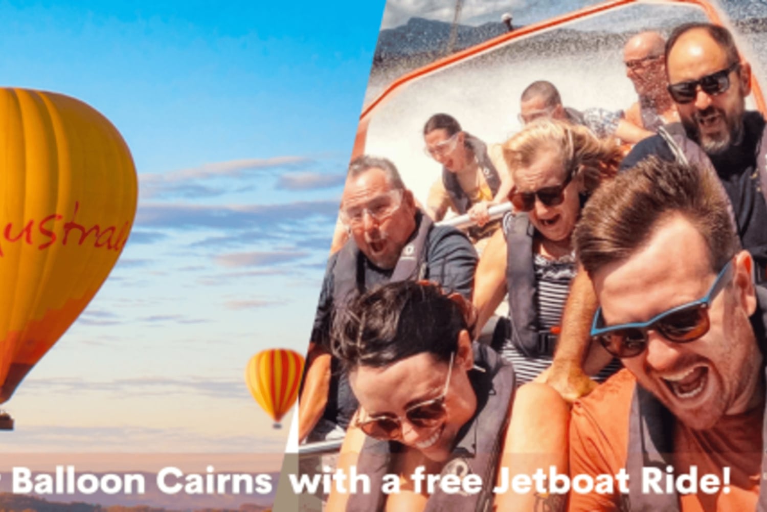 Cairns: vuelo en globo aerostático y paseo en lancha motora