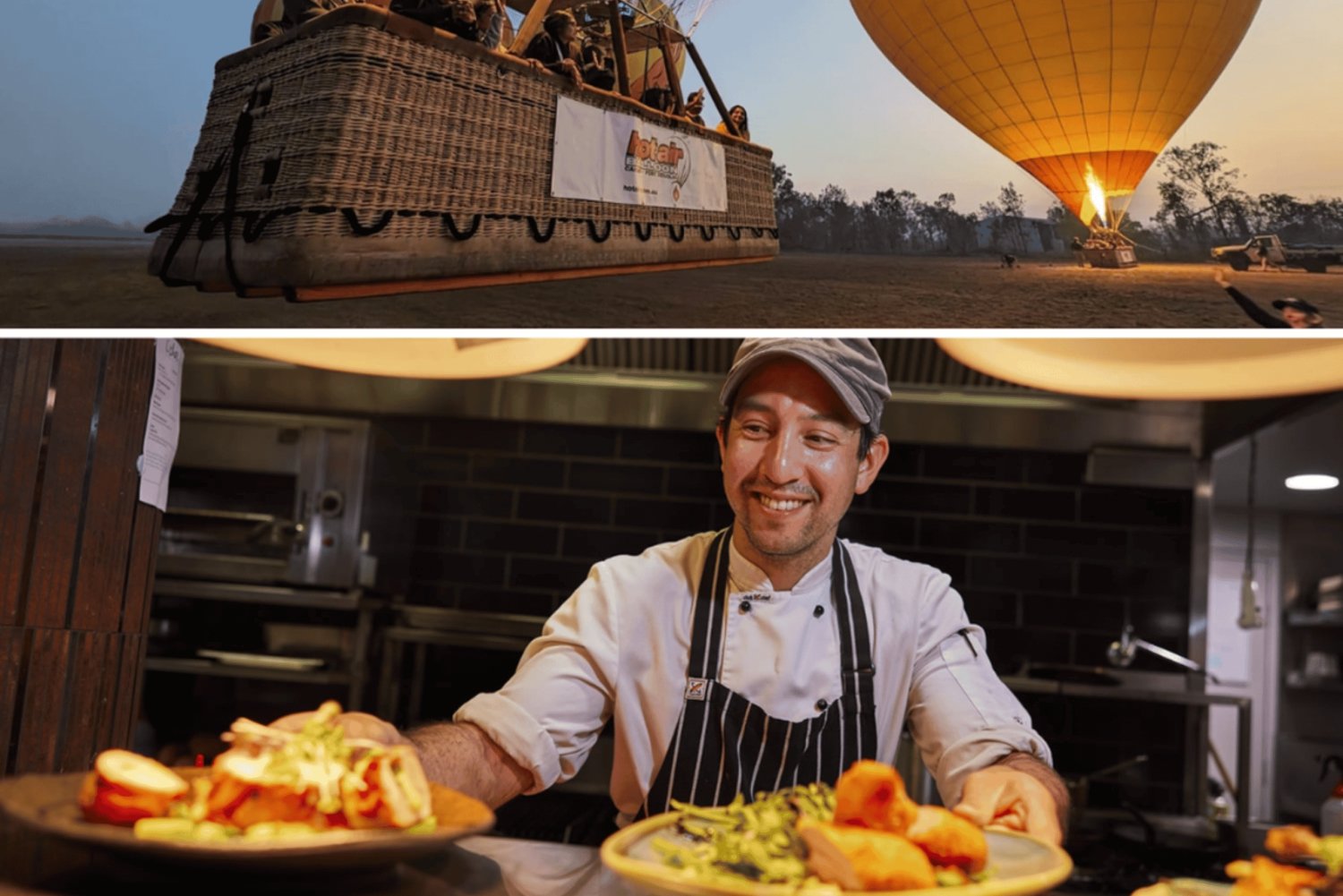 Cairns: Heißluftballonfahrt mit Mittagessen und Getränk