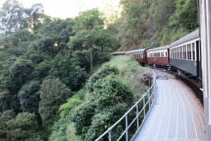 Port Douglasista: Kuranda Scenic Railin tai Skyrail-vaihtoehdon kautta.