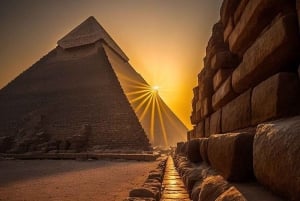 Ancient Wonders: Pyramids of Giza& Lunch in Felucca in Nile
