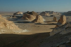 Le Caire : Visite privée du désert blanc et de l'oasis de Bahariya (nuit)