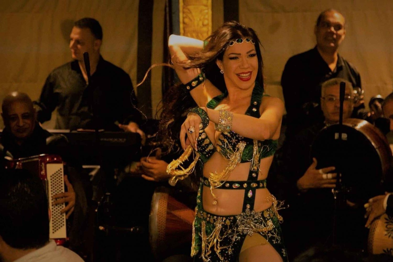 Dîner-croisière au Caire, spectacle de danseuses du ventre avec service de ramassage