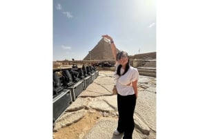 Le Caire : Visite des Pyramides de Gizeh et du Grand Musée Egyptien avec déjeuner