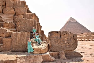 Le Caire : Excursion d'une journée aux pyramides de Gizeh, à Memphis et à Sakkara