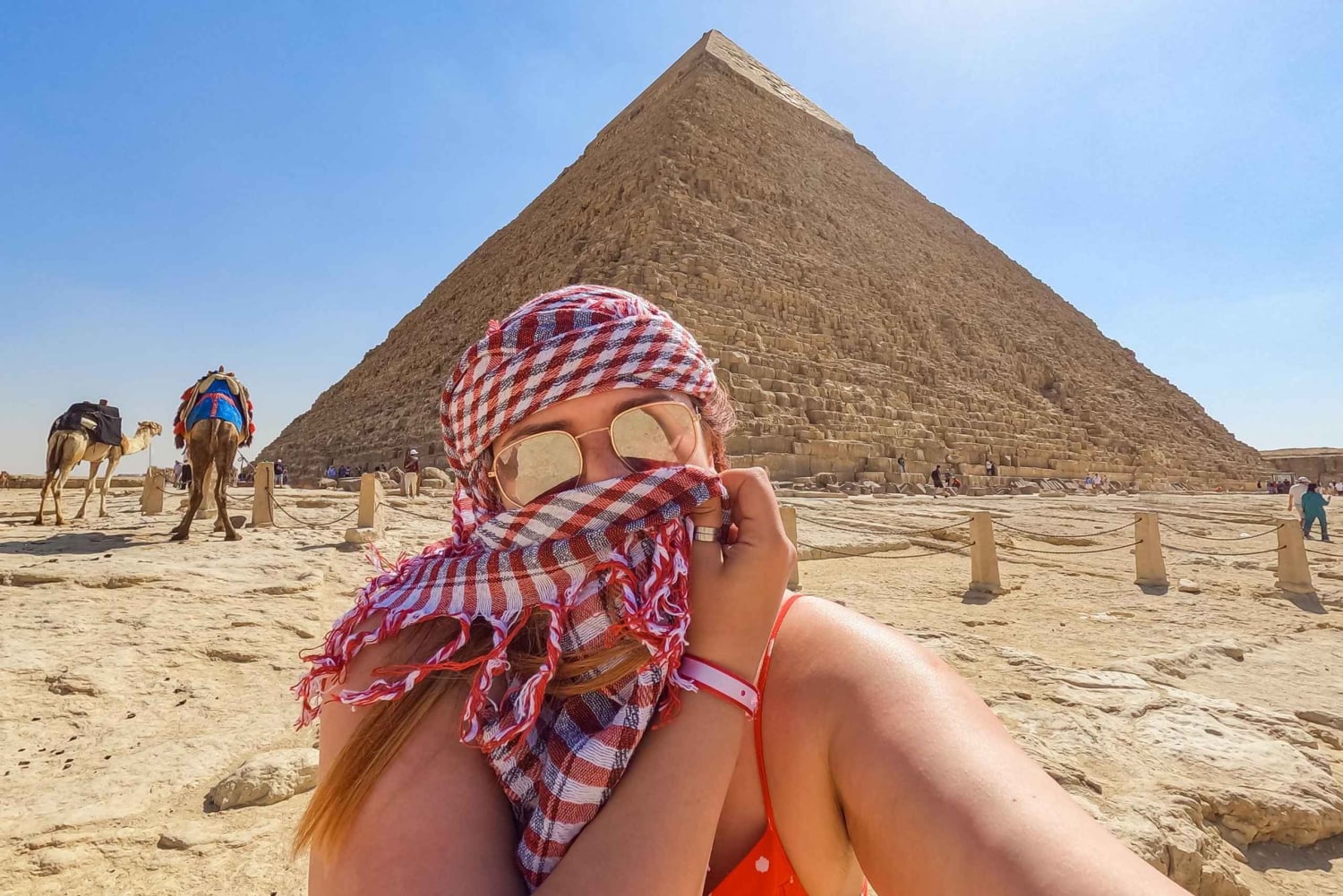 Le Caire : visite des pyramides de Gizeh, du musée et du bazar avec déjeuner