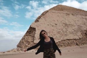 El Cairo: Pirámides de Guiza, Sakkara y Dahshur Tour privado de un día