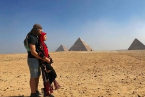 Le Caire : Pyramides de Gizeh, Sakkara et Dahchour visite privée d'une journée