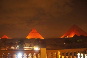 Cairo: Giza Pyramids Sound and Light Show with Dinner