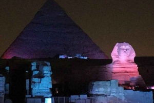 Cairo: Giza Pyramids Sound and Light Show with Dinner