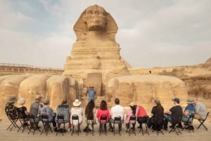 Giza-pyramidene, Sfinksen og den store pyramiden med lunsj